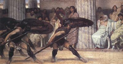 Alma-Tadema, Sir Lawrence A Pyrrhic Dance (mk23) France oil painting art